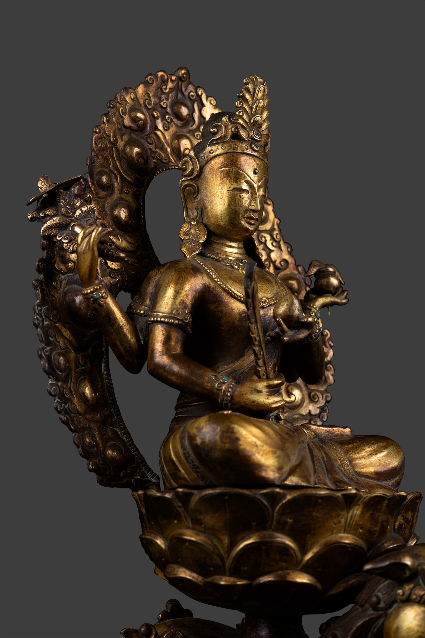 Unique Vintage Tibetan Buddhism Wangchok Terwai Drolma Tara Dolma Copper Rare Statue Sculpture Nepal free 65