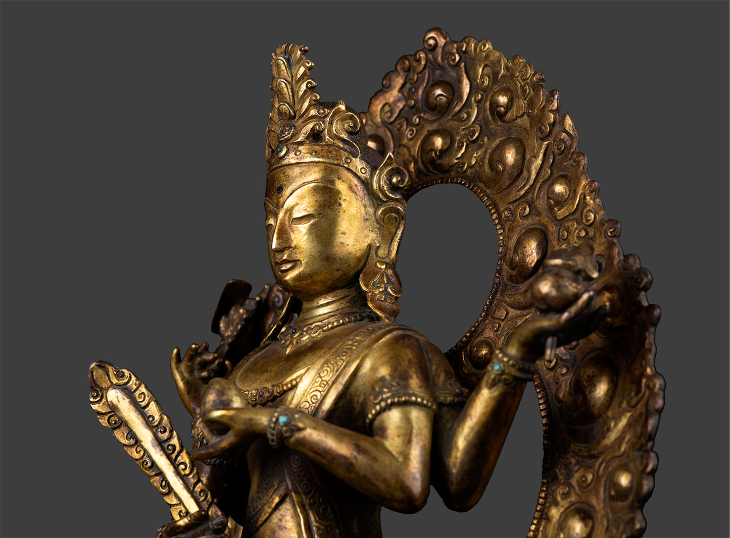 Unique Vintage Tibetan Buddhism Wangchok Terwai Drolma Tara Dolma Copper Rare Statue Sculpture Nepal free 65