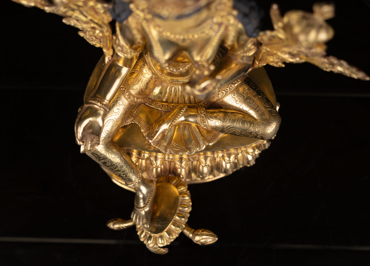 Tibetan Buddhism Gold Face Paint Goddess Green Tara Rupa Dolma Drolma Jongma Gold Plated Copper Statue Sculpture Figure Nepal free