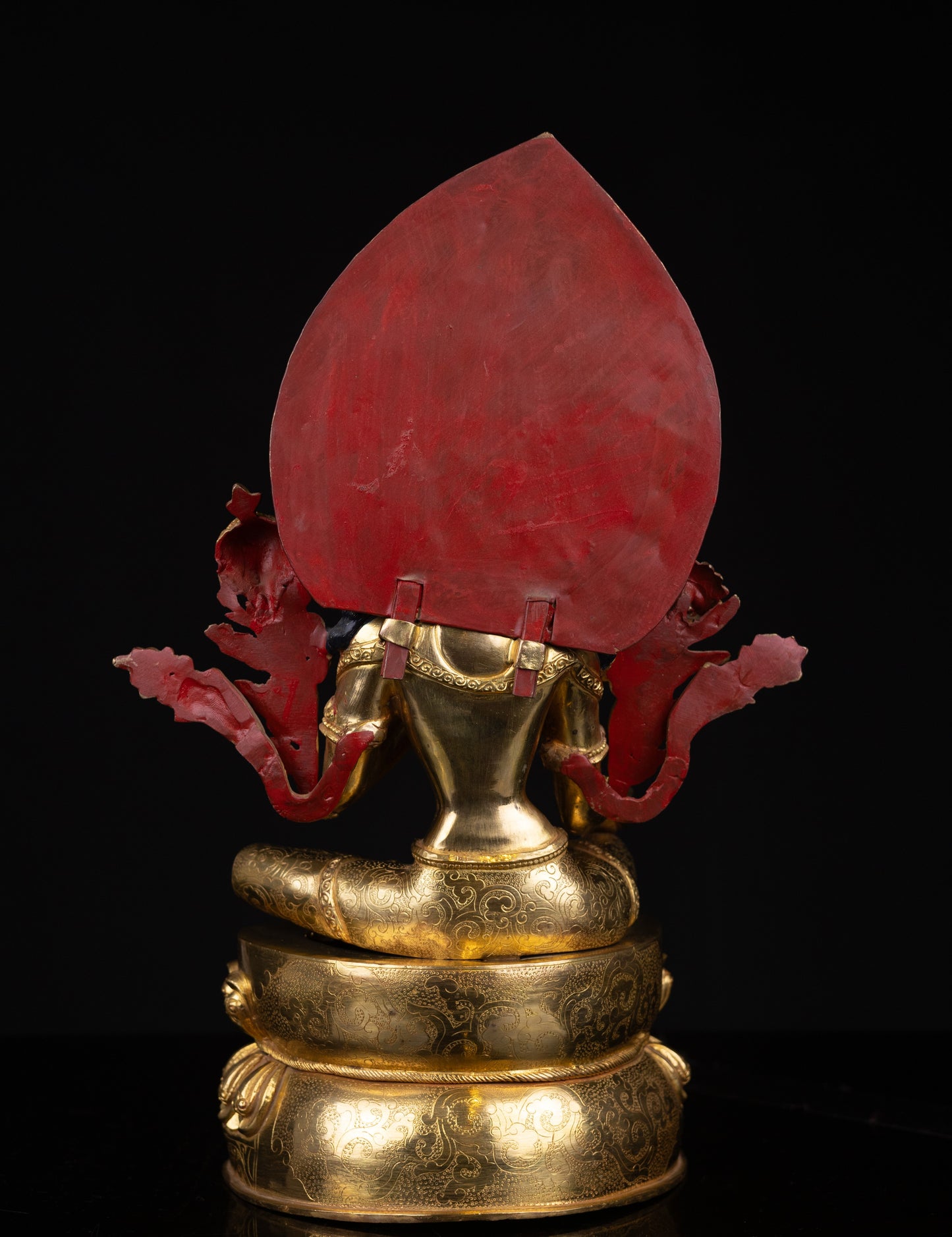 Tibetan Buddhism Gold Face Paint Goddess Green Tara Rupa Dolma Drolma Jongma Gold Plated Copper Statue Sculpture Figure Nepal free