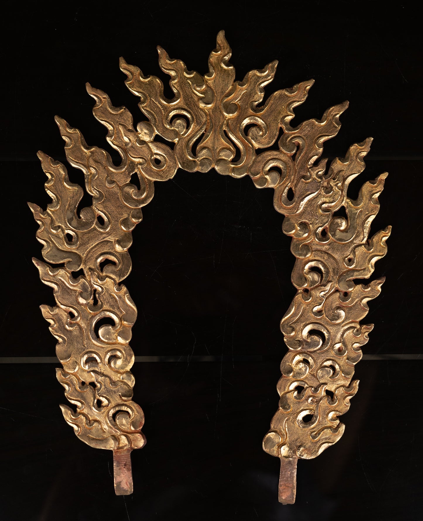 Tibetan Buddhism Gold Face Hand Painting Wrathful Goddess Vajra Yogini Khadga Jogini Dakini Dorje Naljorma Gold Plated Copper Statue Sculpture