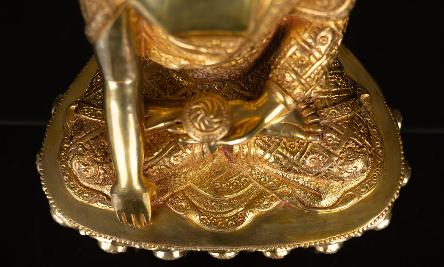 Tibetan Buddhism Gold Face Lord Shakyamuni Buddha Handmade Copper Statue Sculpture Figure Nepal free