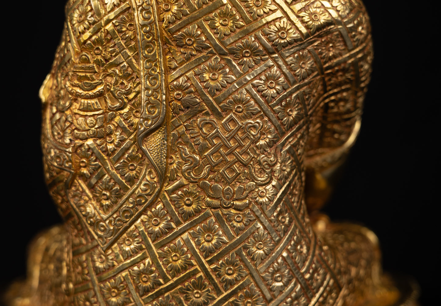 Tibetan Buddhism Gold Face Lord Shakyamuni Buddha Handmade Copper Statue Sculpture Figure Nepal free