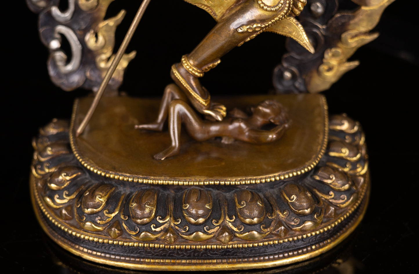 Tibetan Buddhism Gold Face Hand Paint Vajra Varahi Dorje Phagmo Yogini Jogini Dakini Gold Plated Oxide Copper Statue Sculpture Figure Nepal free