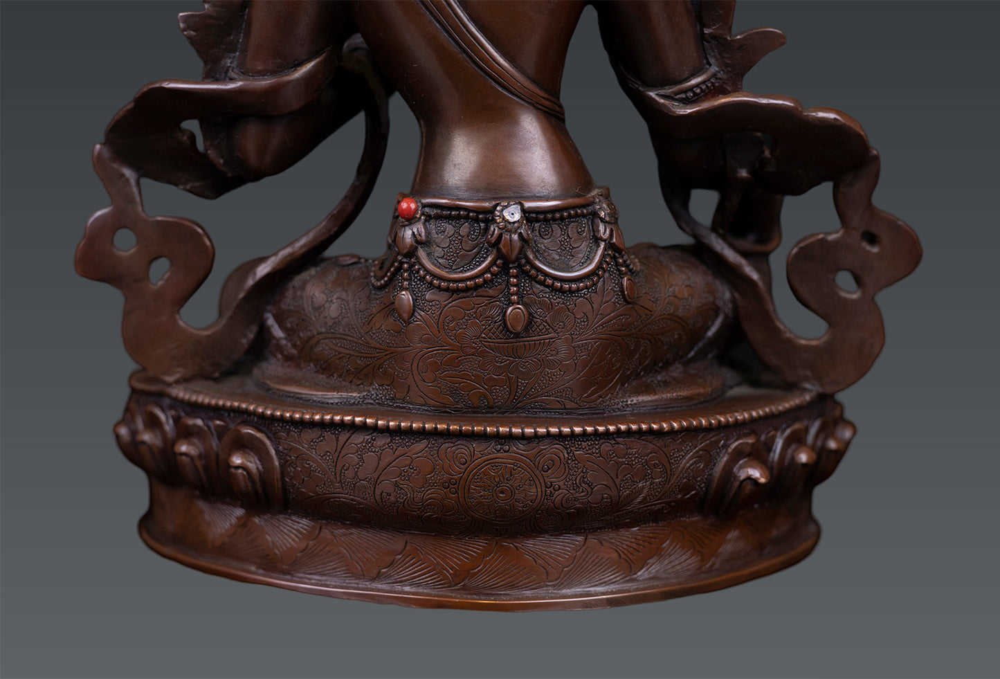 Tibetan Buddhism Goddess Green Tara Rupa Rare Copper Oxide Statue Sculpture Nepal free 117