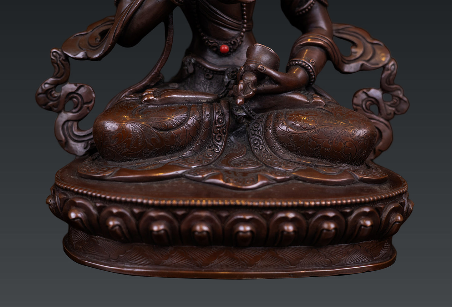 Tibetan Buddhism Lord Vajrasattva Pure Copper Oxide Statue Sculpture Figure Nepal free 120