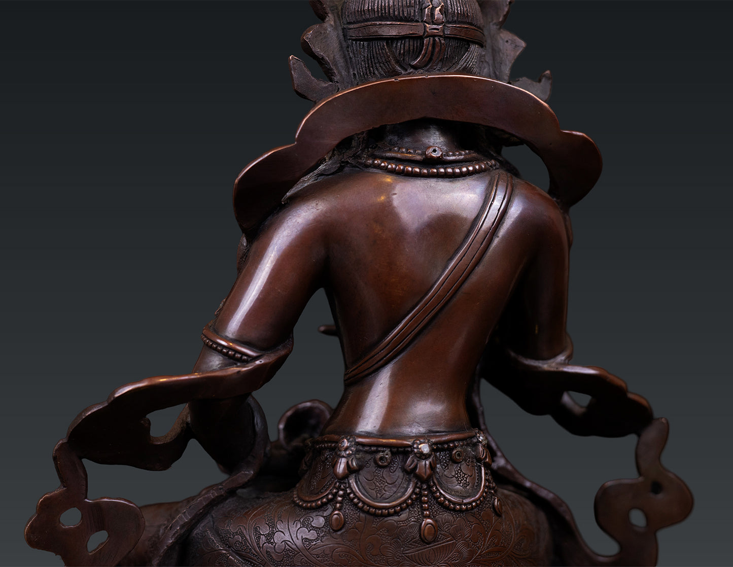 Tibetan Buddhism Lord Vajrasattva Pure Copper Oxide Statue Sculpture Figure Nepal free 120
