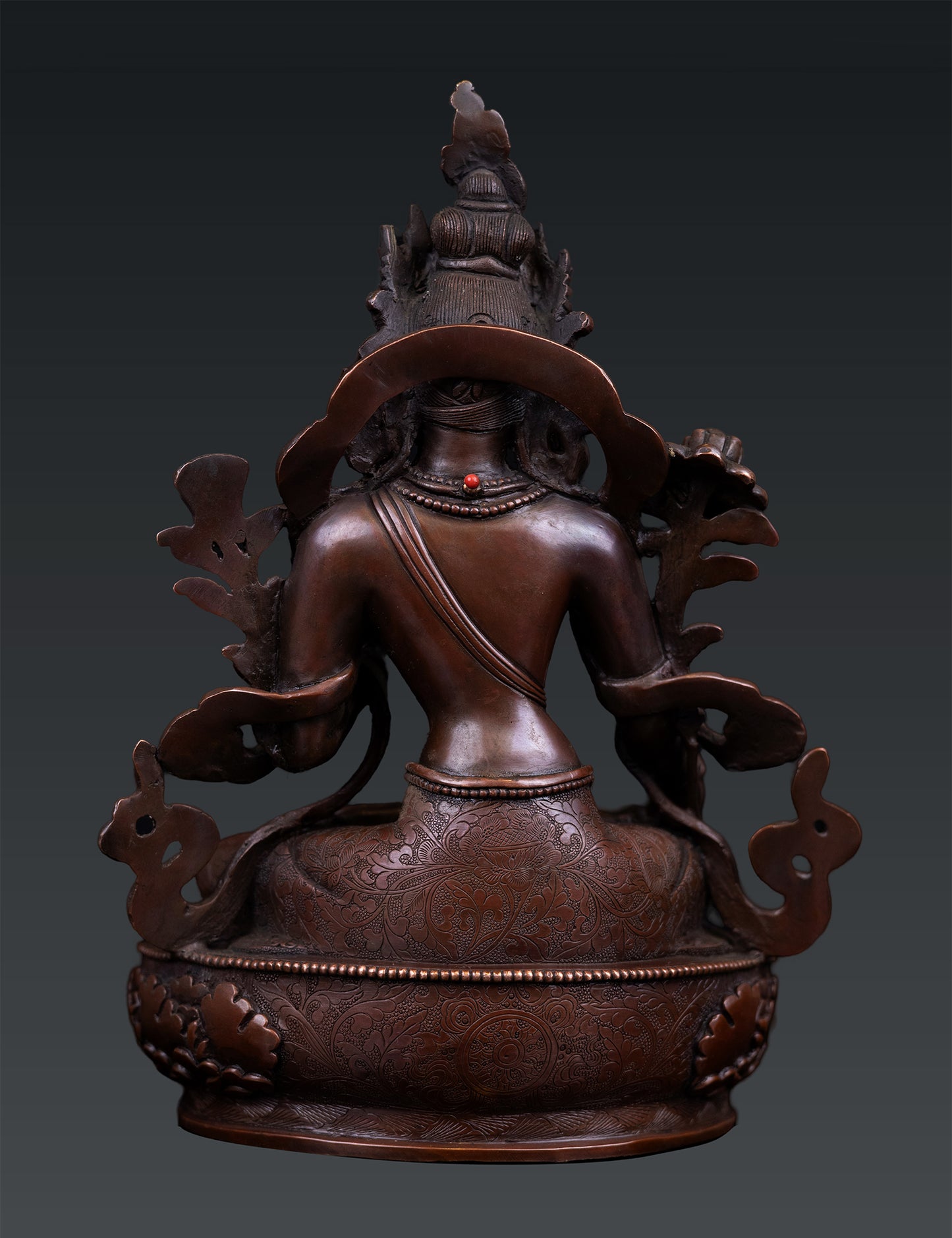Buddhism Tibetan Goddess White Tara Rupa Pure Copper Oxide Statue Sculpture Nepal free 121