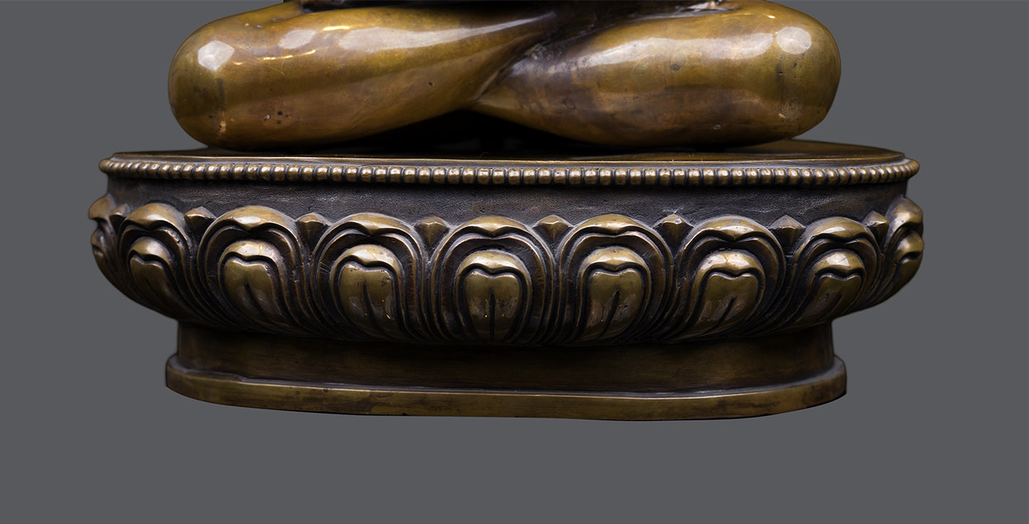 Tibetan Buddhism Lord Samanta Bhadra Buddha Shakti Oxide Pure Copper Fine Statue Sculpture Figure Nepal free