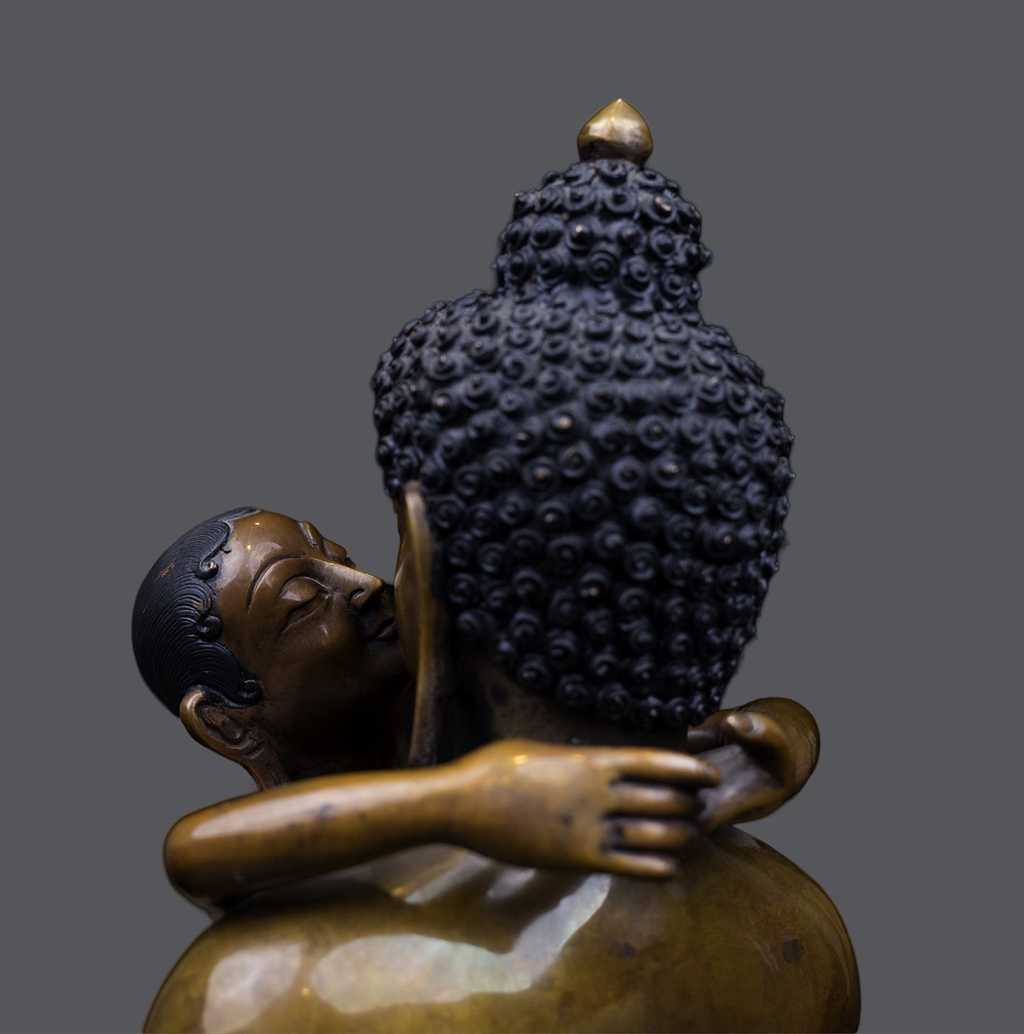 Tibetan Buddhism Lord Samanta Bhadra Buddha Shakti Oxide Pure Copper Fine Statue Sculpture Figure Nepal free