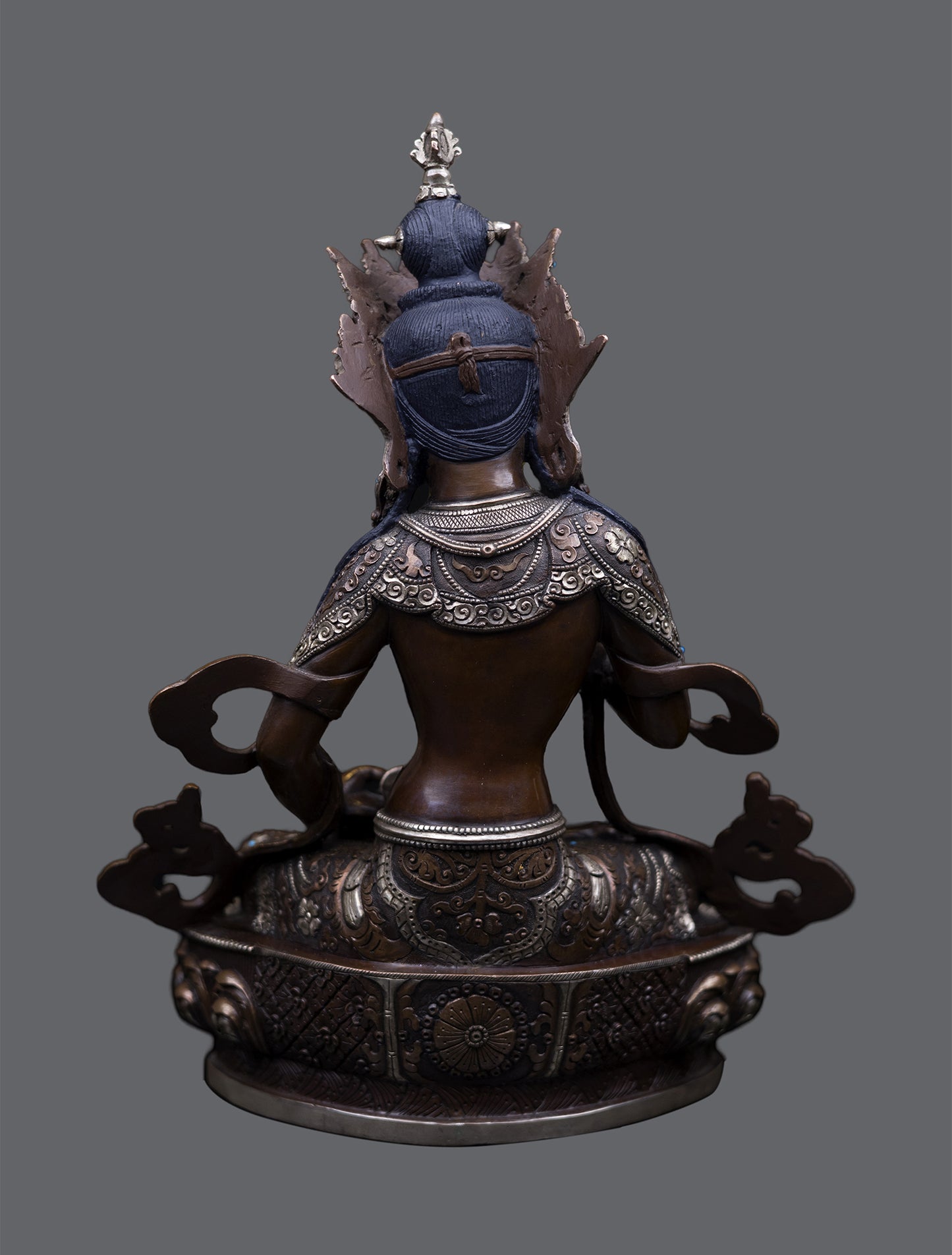 Tibetan Buddhism 24K Gold Paint Face Lord Vajra sattva Oxide Pure Copper Statue Sculpture Figure Nepal free