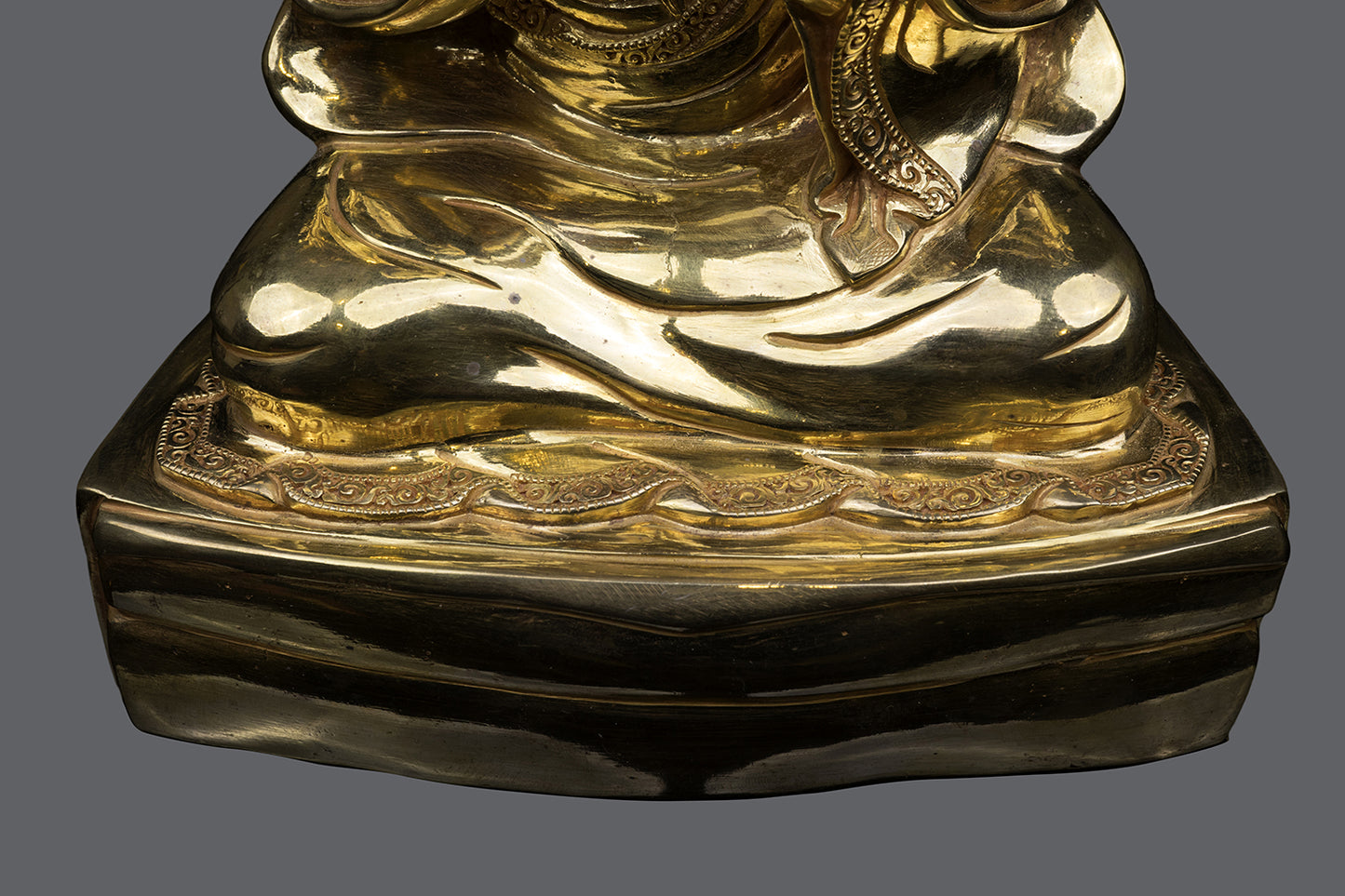 Tibetan Buddhism spiritual leader Sakya Pandita Kunga Gyaltsen Gold Plated Copper Statue Sculpture Figure Nepal free