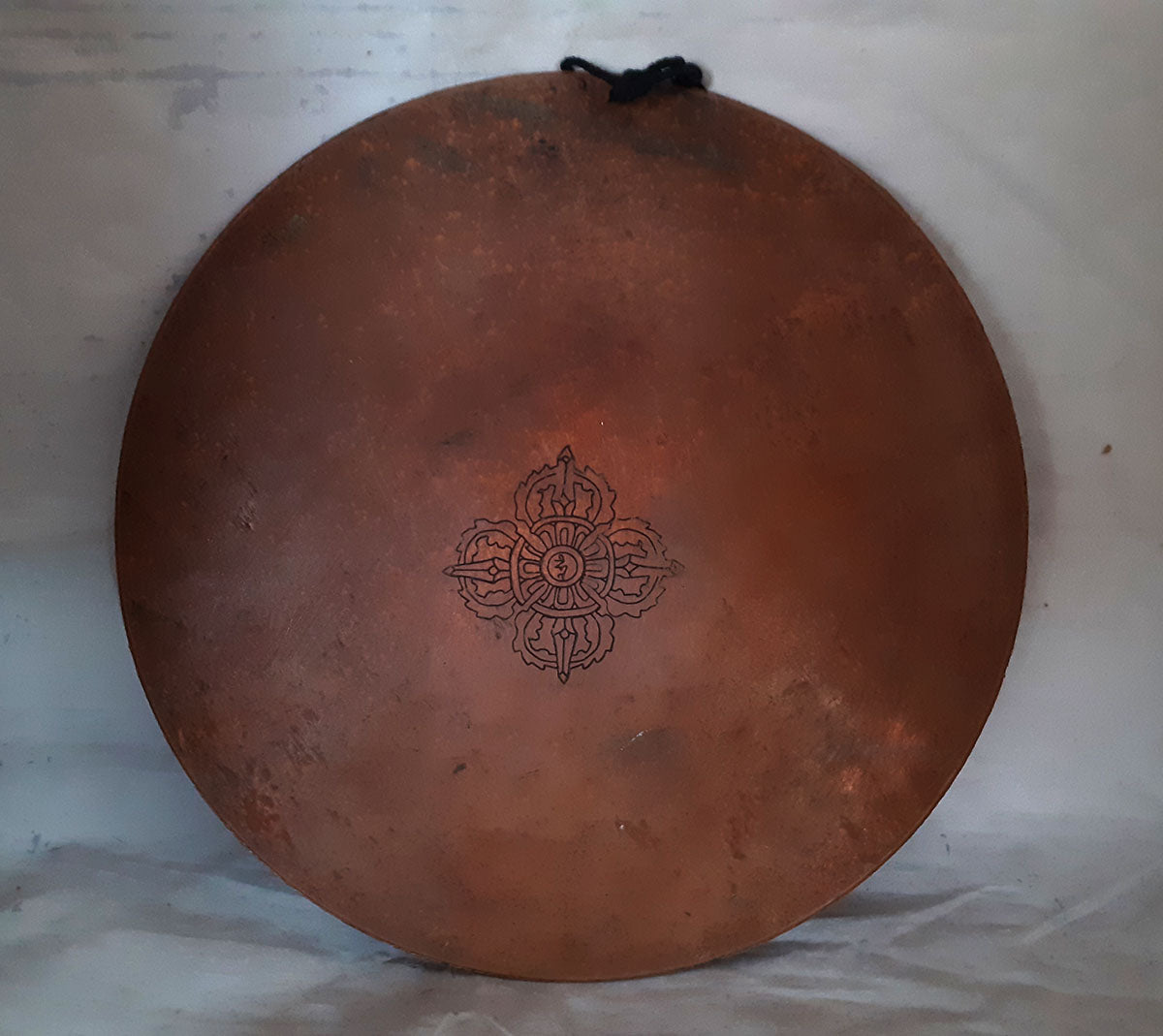 Hand Painting Lord Vajrasattva Om Mantra Itching Copper Wall hanging Mandala Nepal free