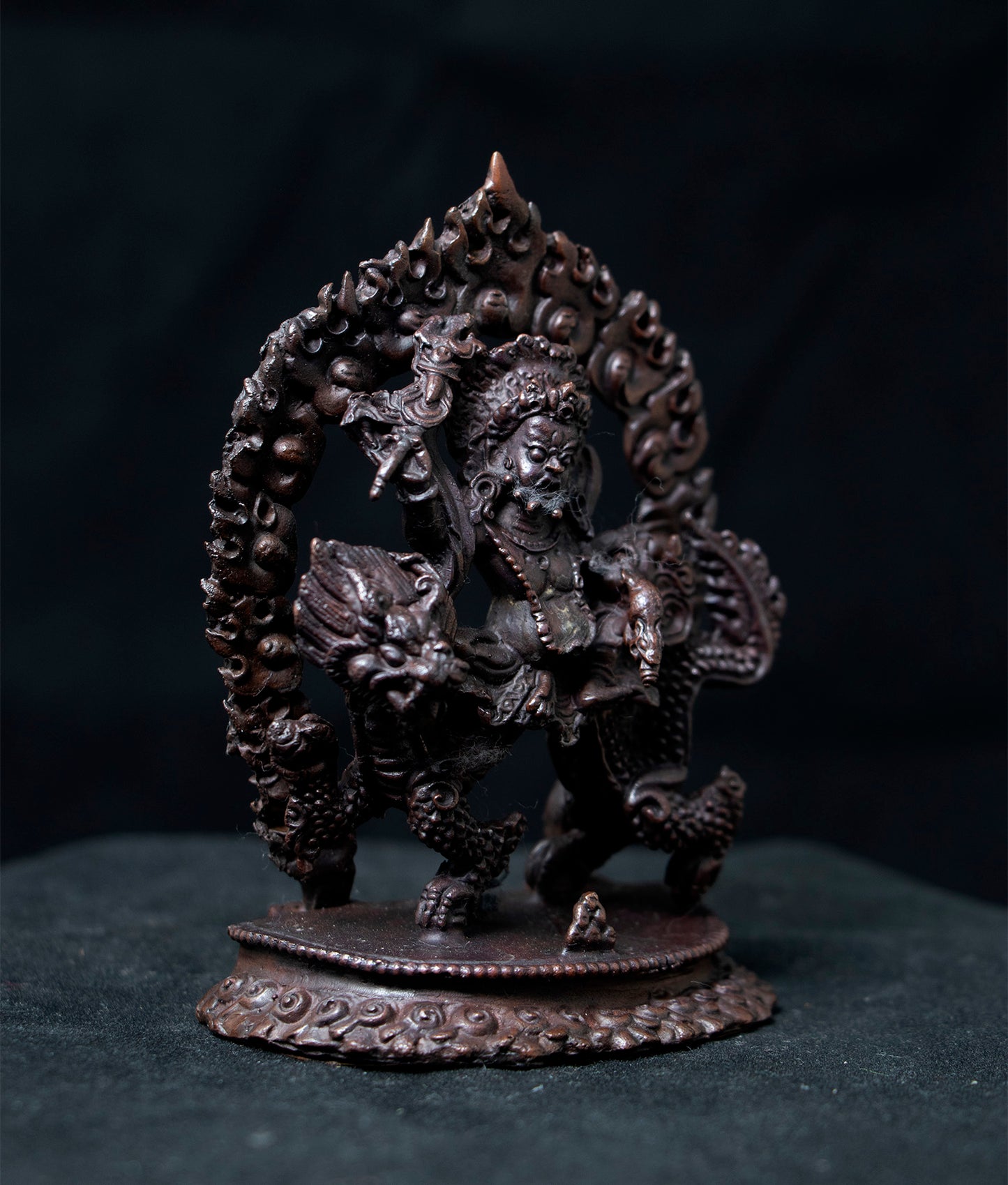 Tibetan Buddhism Wealth of God Zambala Jamhala Oxide Statue Sculpture Figure Nepal free