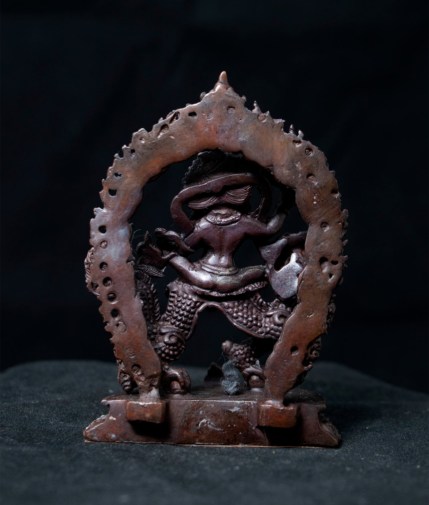 Tibetan Buddhism Wealth of God Zambala Jamhala Oxide Statue Sculpture Figure Nepal free
