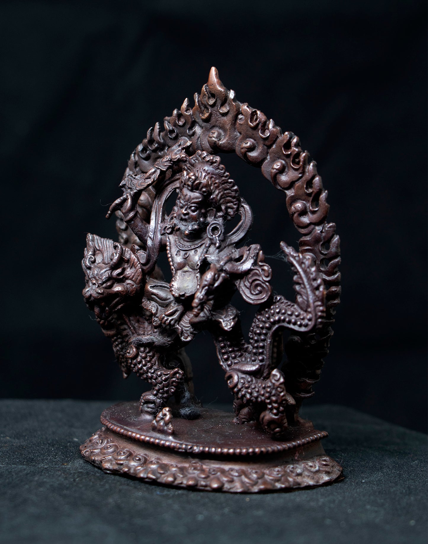 Tibetan Buddhism Wealth of God Zambala Jamhala Oxide Statue Sculpture Figure Nepal free