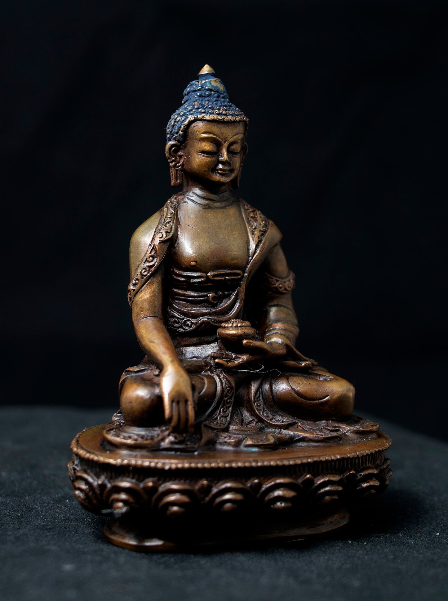 Buddhism Lord Shakyamuni Buddha Copper Oxide Statue Sculpture Figure Nepal free