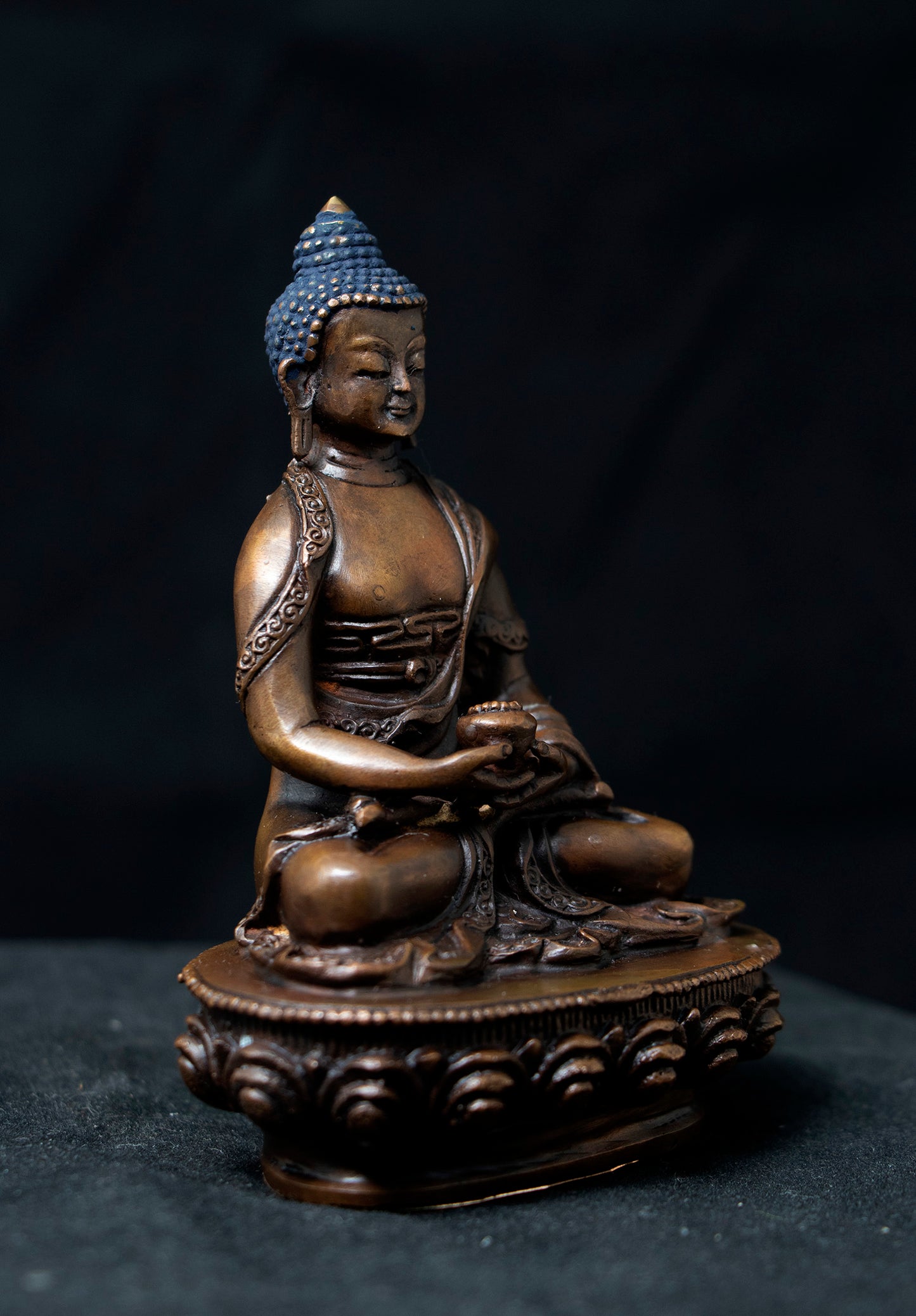 Tibetan Buddhism Lord Amitabha Buddha Oxide Copper Statue Sculpture Figure Nepal free