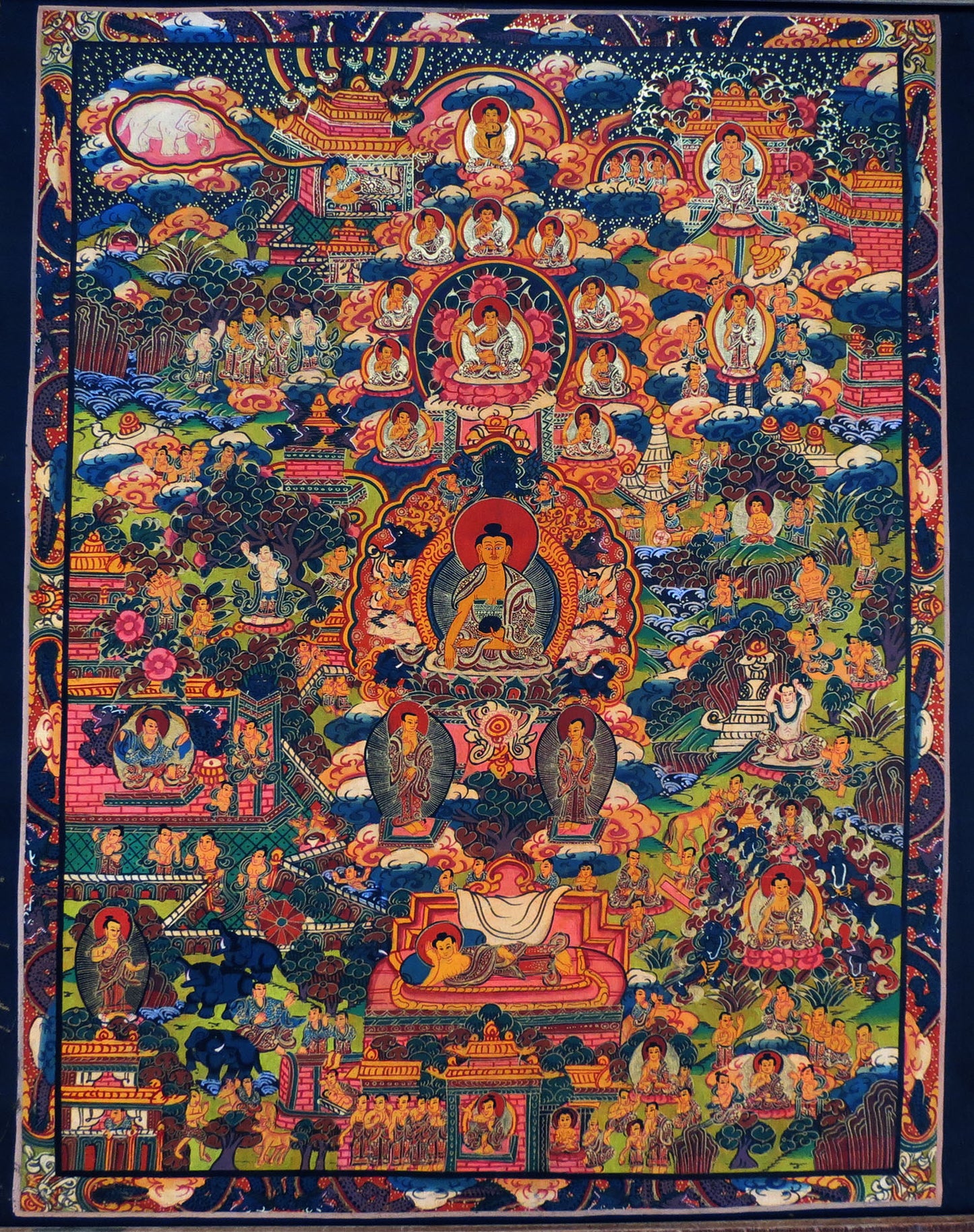 Tibetan Buddhism Life of Buddha History Mandala Thangka Art Painting free