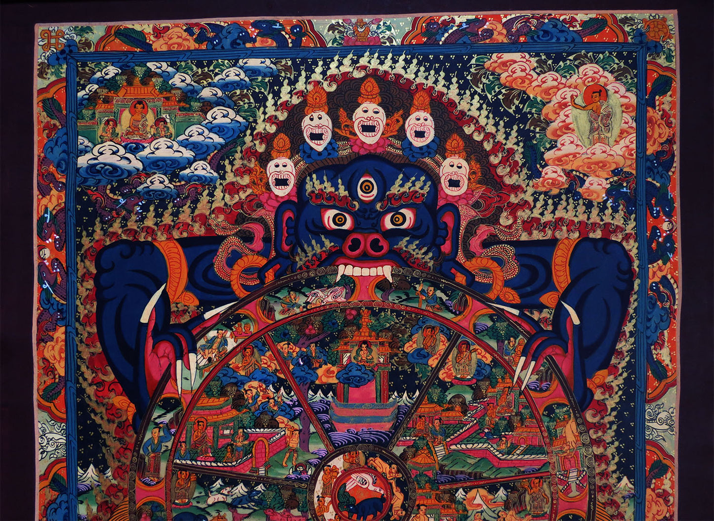 Tibetan Buddhism Wheels of Life Bhava Chakra Samsara Thangka Art Painting free