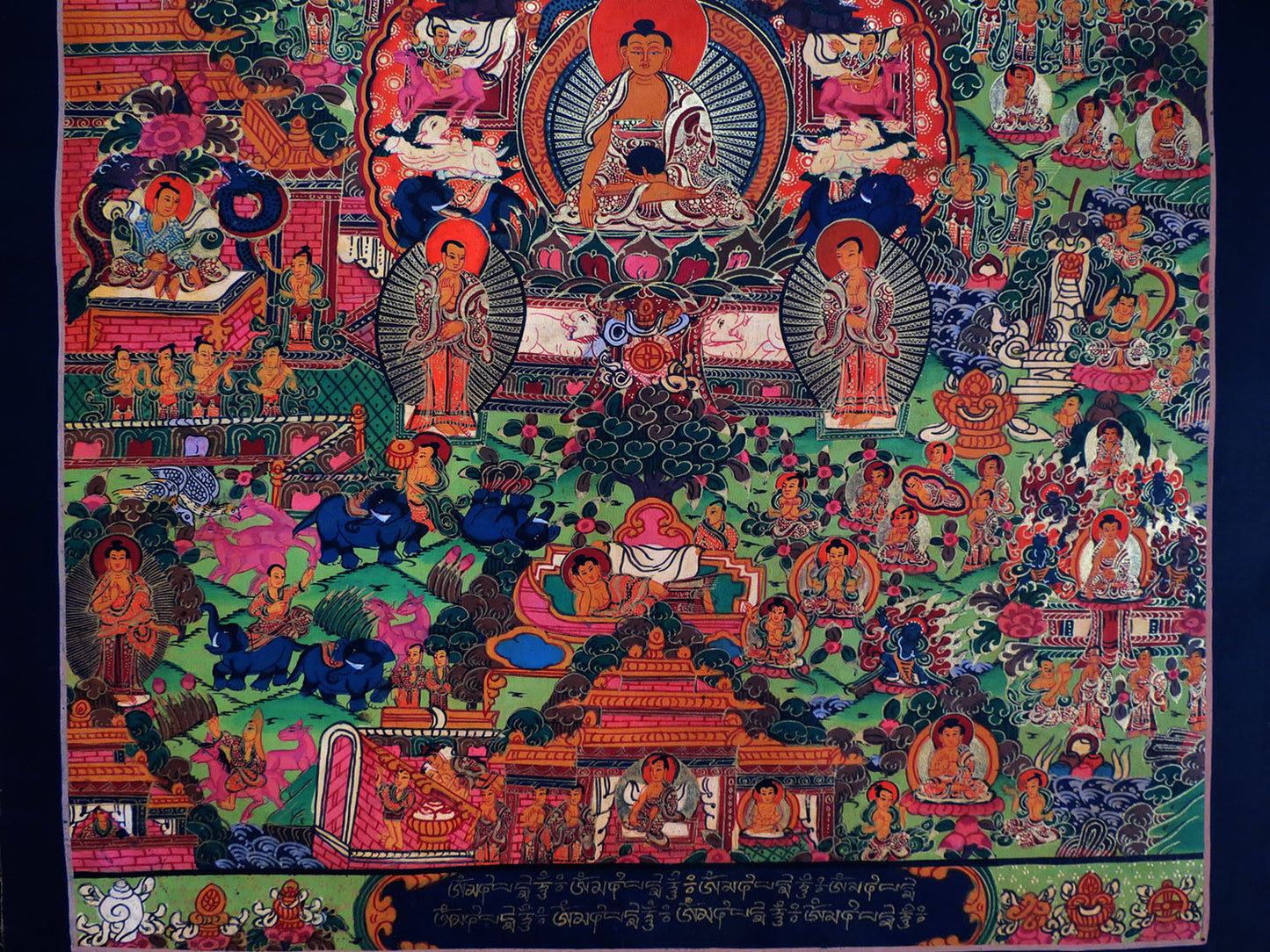 Tibetan Buddhism Life of Buddha History Mandala Thangka Art Painting Nepal free