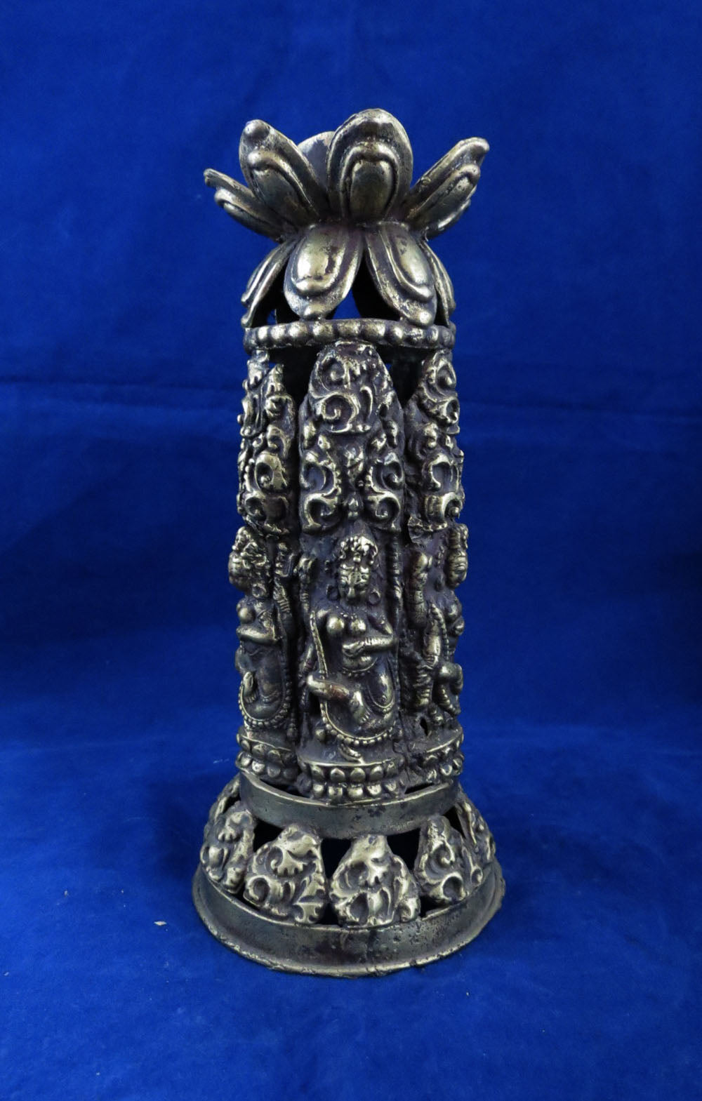 Unique Vintage 5cm Candle Hole Brass 7.2" Brass Candle Holder Stand Handmade Nepal free