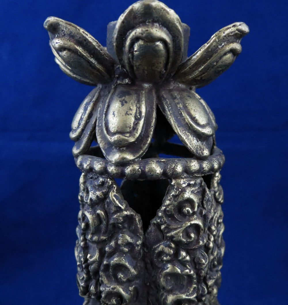 Unique Vintage 5cm Candle Hole Brass 7.2" Brass Candle Holder Stand Handmade Nepal free