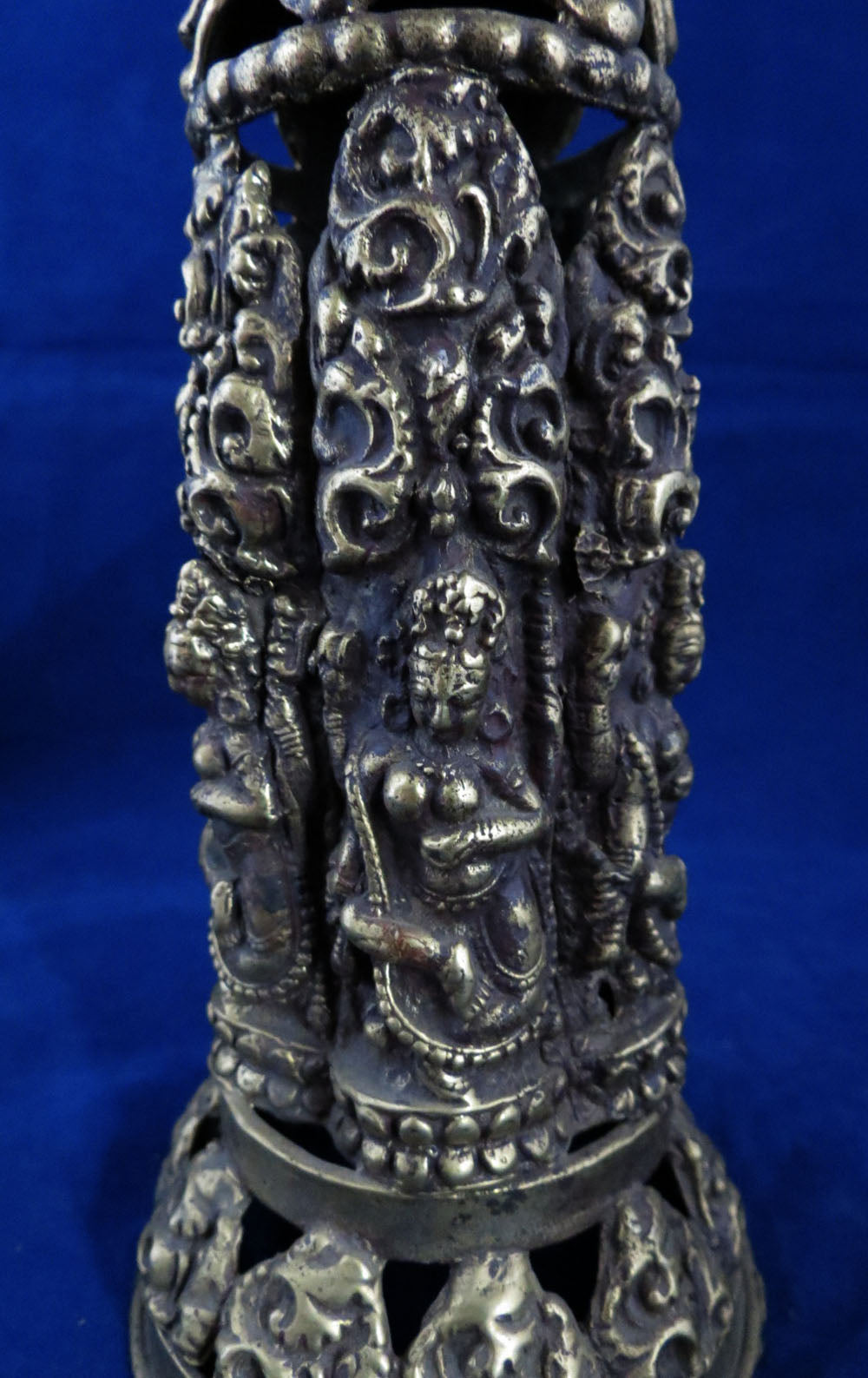 Unique Vintage 5cm Candle Hole Brass 7.2" Brass Candle Holder Stand Handmade Nepal free