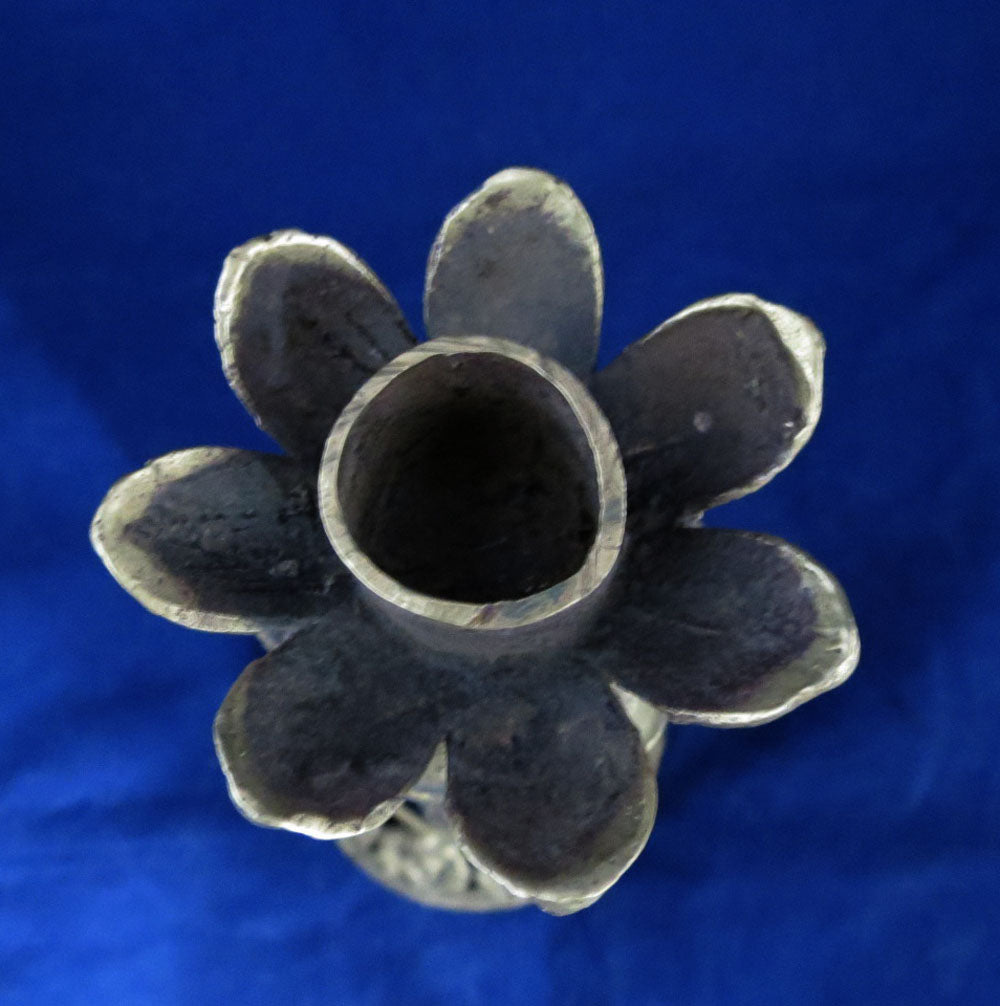 Unique Vintage 5cm Candle Hole Brass 7.2" Brass Candle Holder Stand Handmade Nepal free
