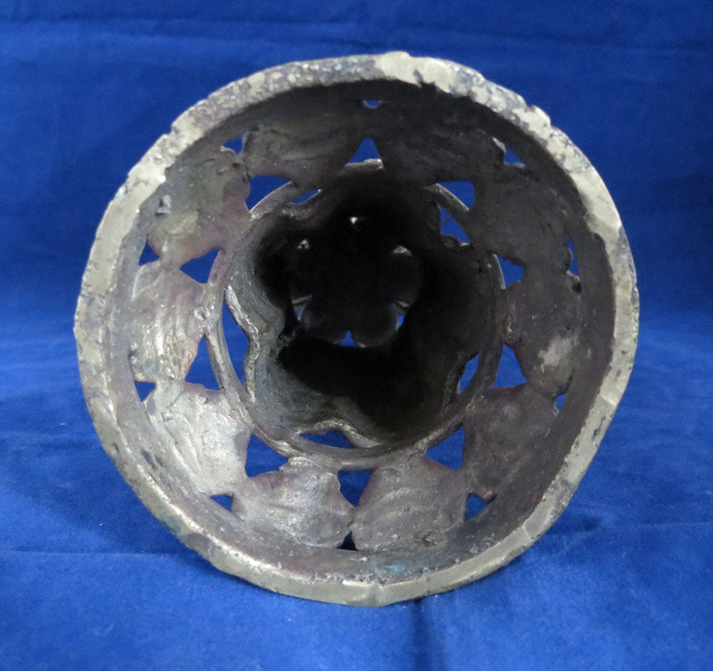 Unique Vintage 2.5 cm Candle Hole Brass 7.2" Brass Candle Holder Stand Handmade Nepal