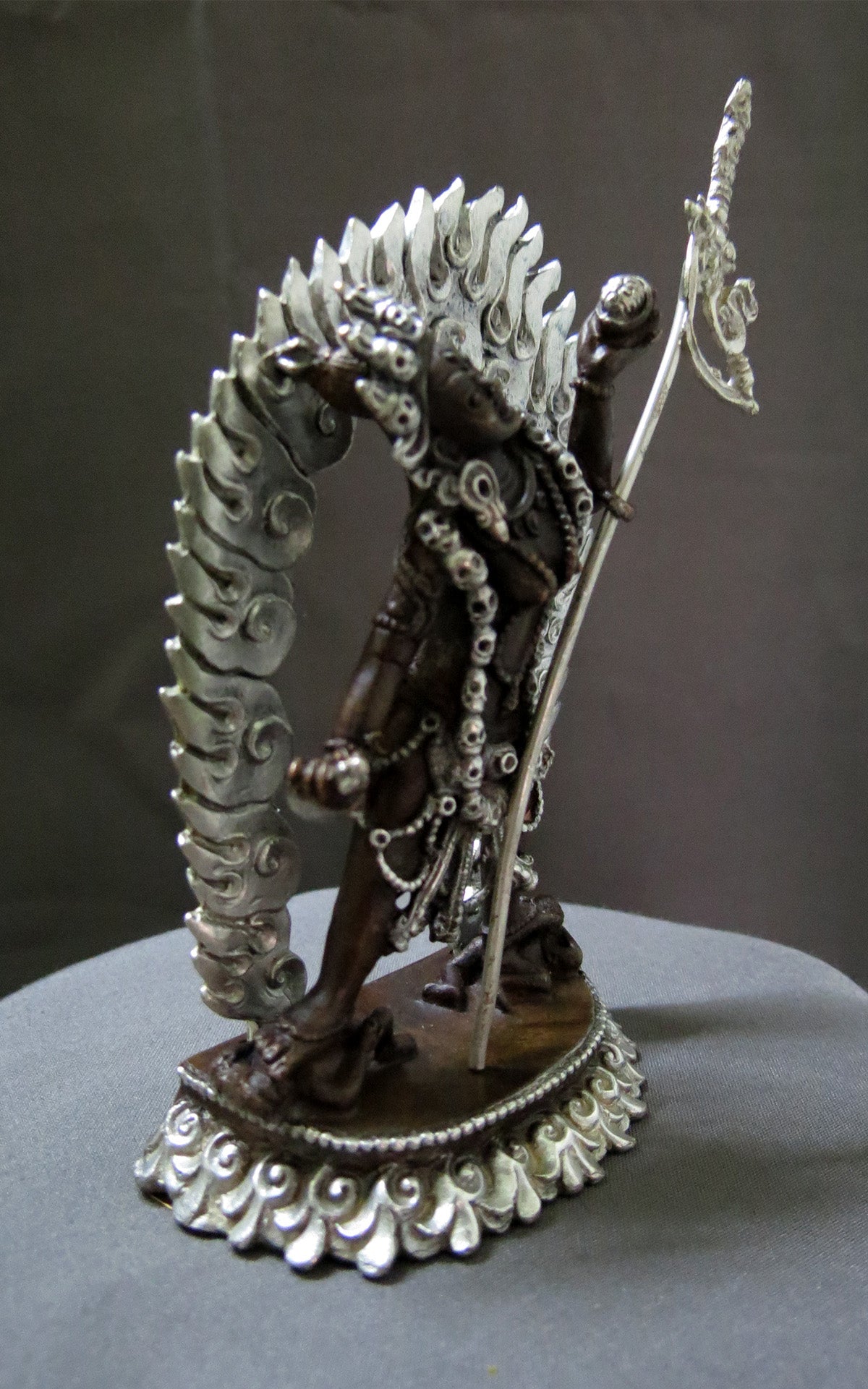 Tibetan Buddhism Goddess Vajra Yogini Dakini Silver Oxide Copper Statue Sculpture Figure Nepal free