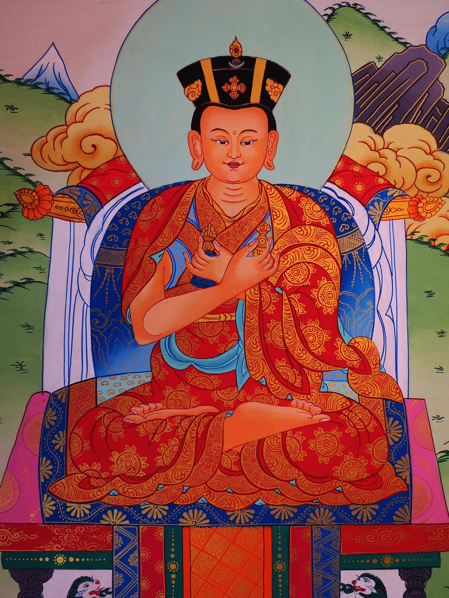 Tibetan Buddhism Buddhist Guru Karmapa Hand Painting Thangka Art Nepal free