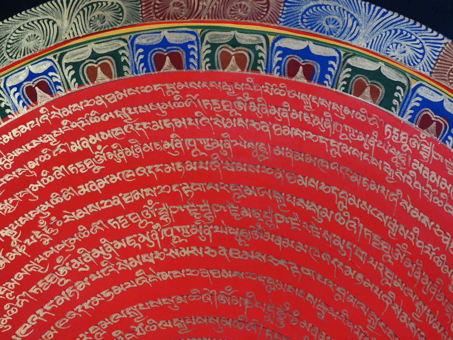 Vishwa Vajra Buddhism Thangka Painting: Om Mani Padme Hum Mantra Mandala Art Nepal free