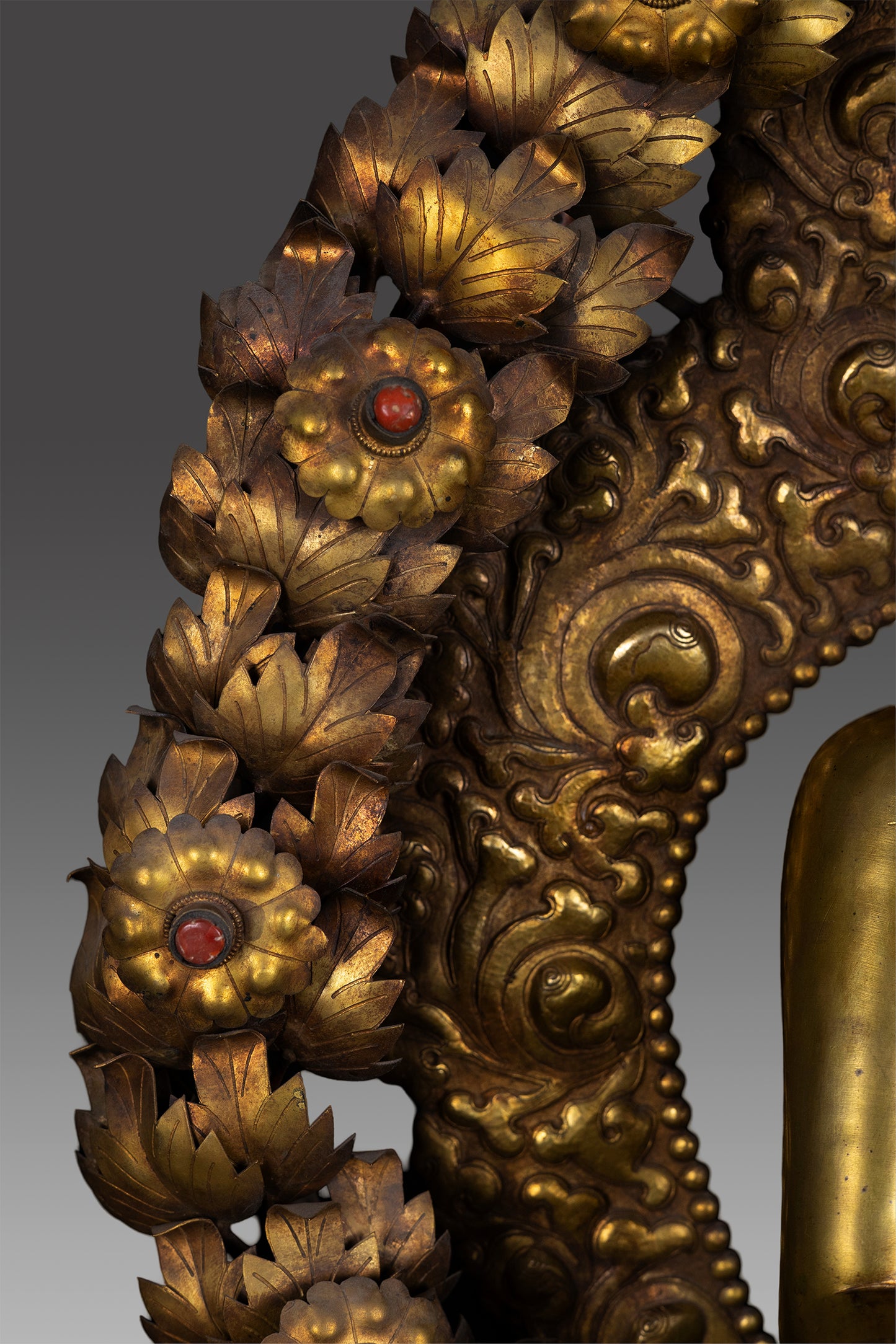 Unique Masterpiece Lord Shakyamuni Buddha Rare Copper Gold Plated Statue Sculpture Figure Nepal free 25