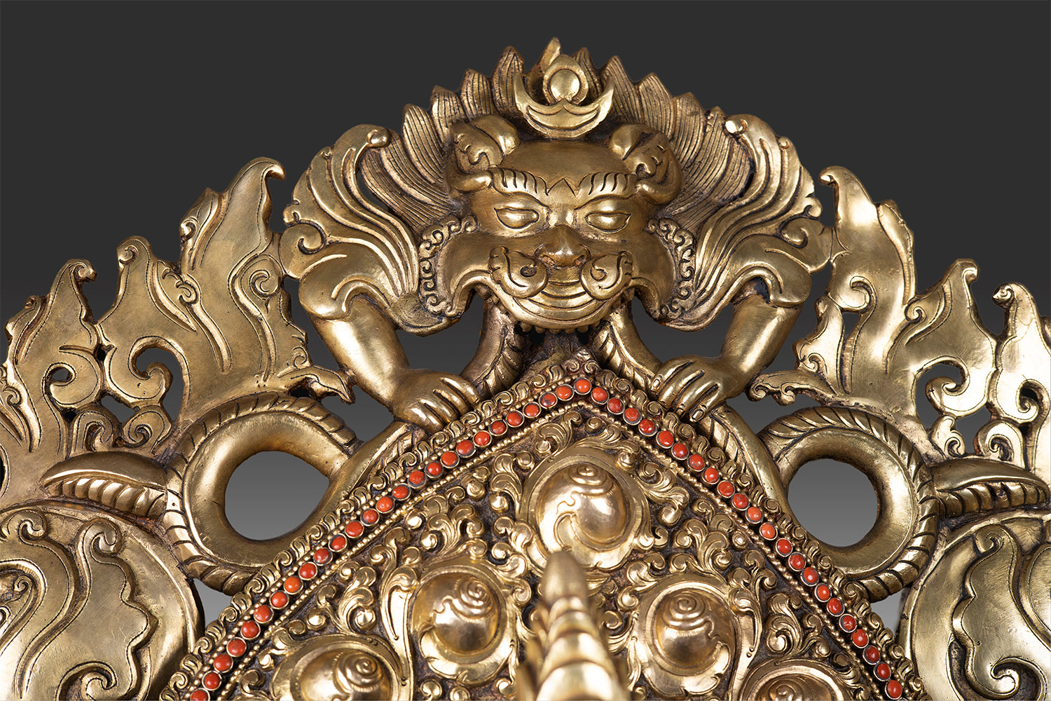 24K Gold Tibetan Buddhism Goddess Green Tara Rupa with Frame  - Zoomed Frame Front - 1500 × 2250 -Shop Online at Best Price