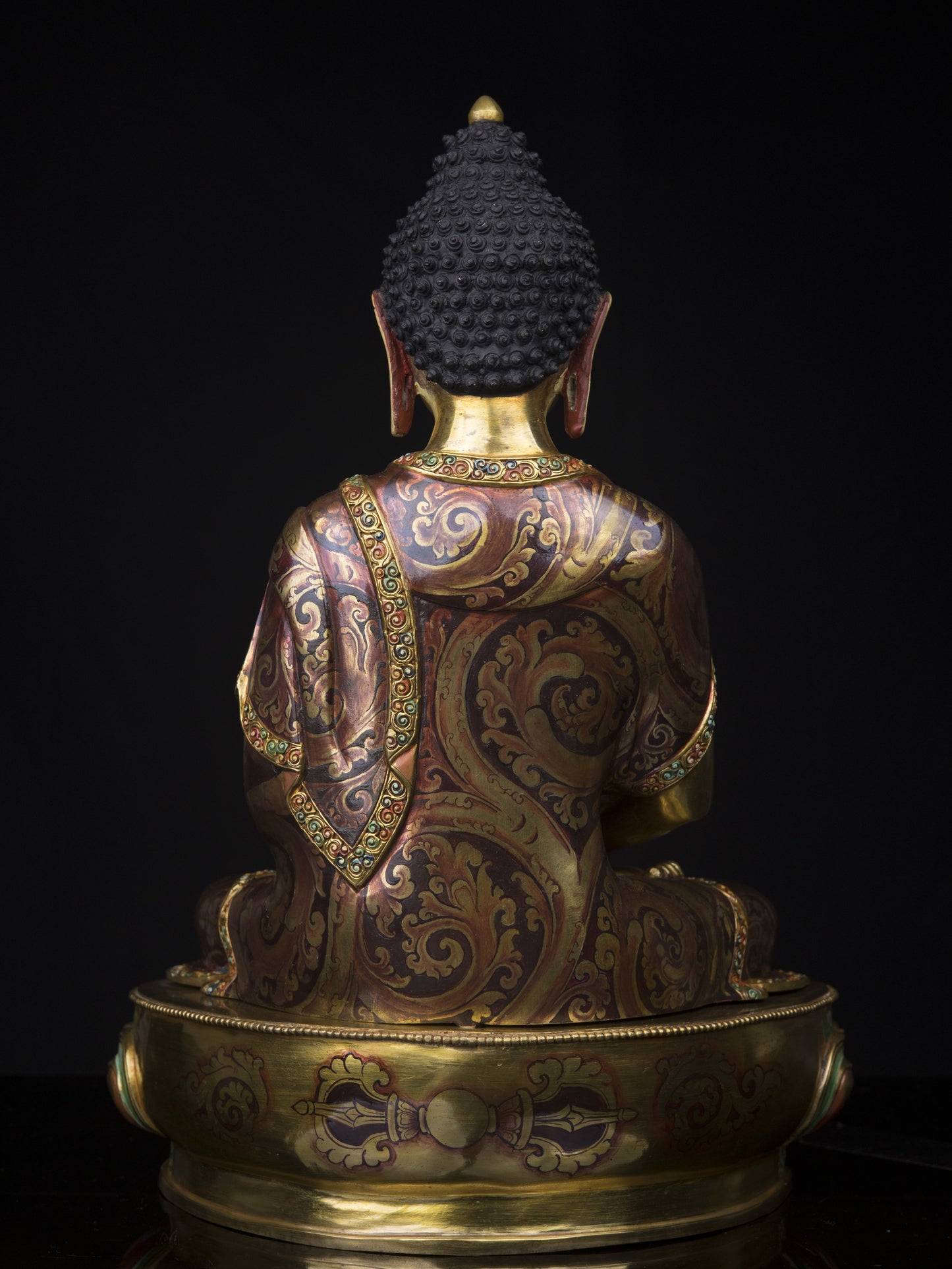 Tibetan Buddhism Lord Amitabha Buddha Oxide Copper Statue Sculpture Figure Nepal free