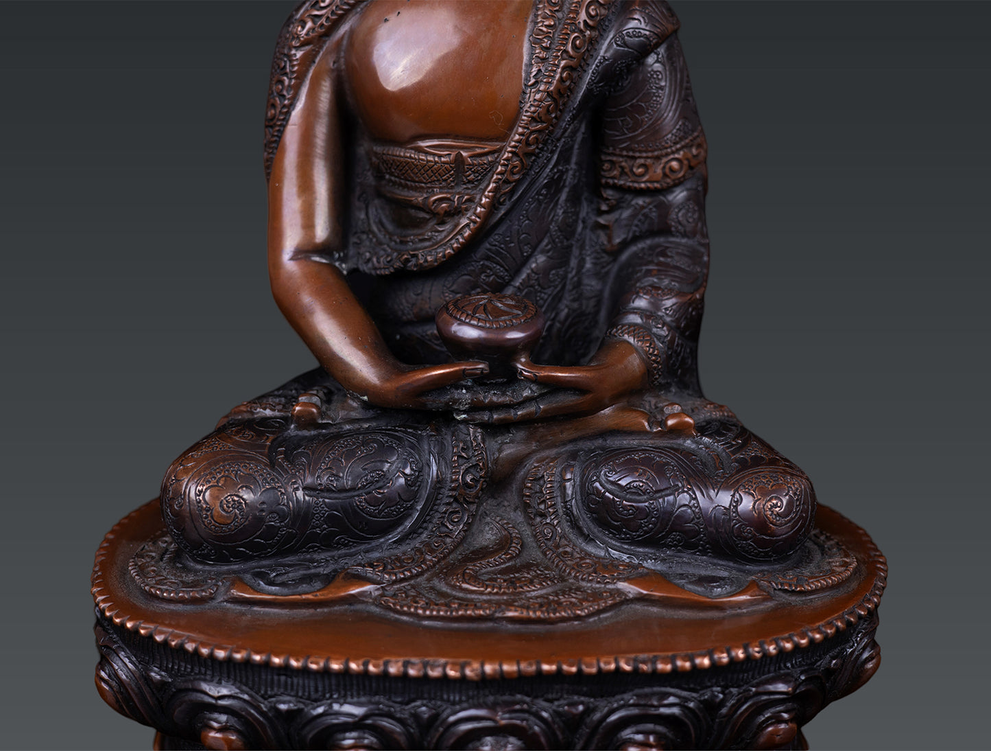 Tibetan Buddhism Lord Amitabha Buddha Oxide Body Pure Copper Hand Craved Statue Figure Sculpture Nepal free