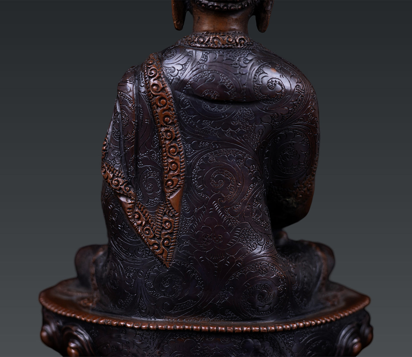 Tibetan Buddhism Lord Amitabha Buddha Oxide Body Pure Copper Hand Craved Statue Figure Sculpture Nepal free