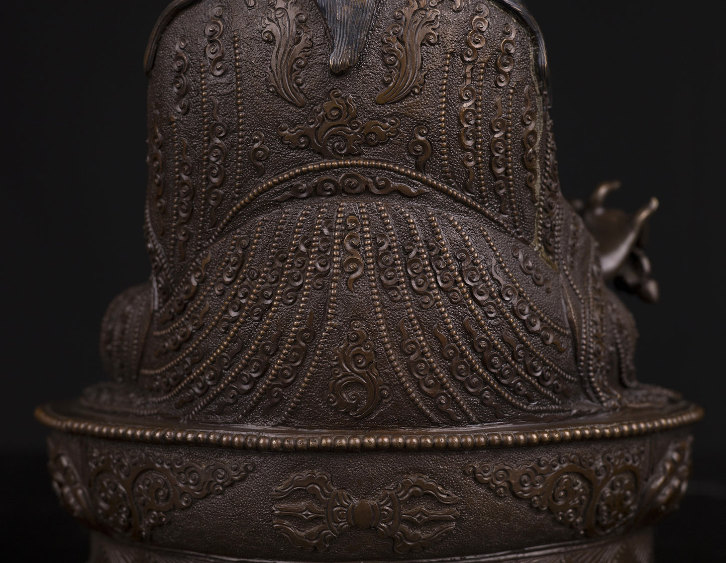 Tibetan Buddhism Guru Rinpoche(Padmasambhava) Copper Oxide Statue Figure Sculpture Nepal free