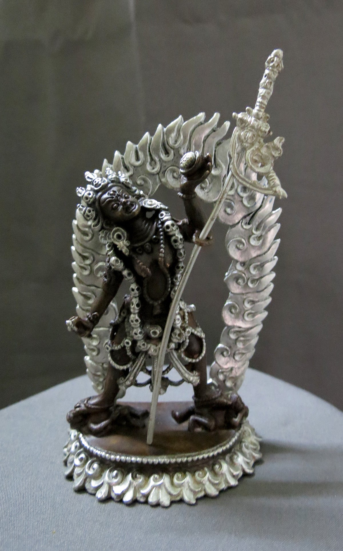 Tibetan Buddhism Goddess Vajra Yogini Dakini Silver Oxide Copper Statue Sculpture Figure Nepal free