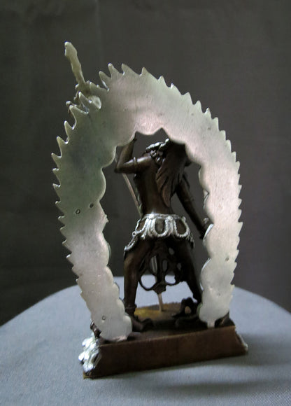 Tibetan Buddhism Goddess Vajra Yogini Dakini Silver Oxide Copper Statue Sculpture Figure Nepal free