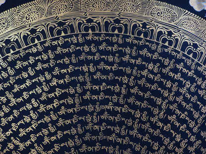 Tibetan Buddhism Thangka Painting: Om Mani Padme Hum Mantra Mandala Art Nepal free