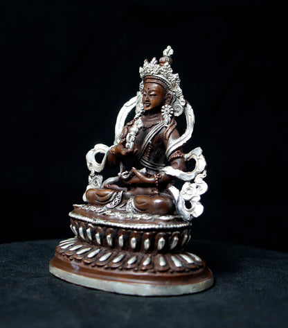 Tibetan Buddhism Lord Vajra Sattva Silver Oxide Copper Statue Sculpture Figure Nepal free