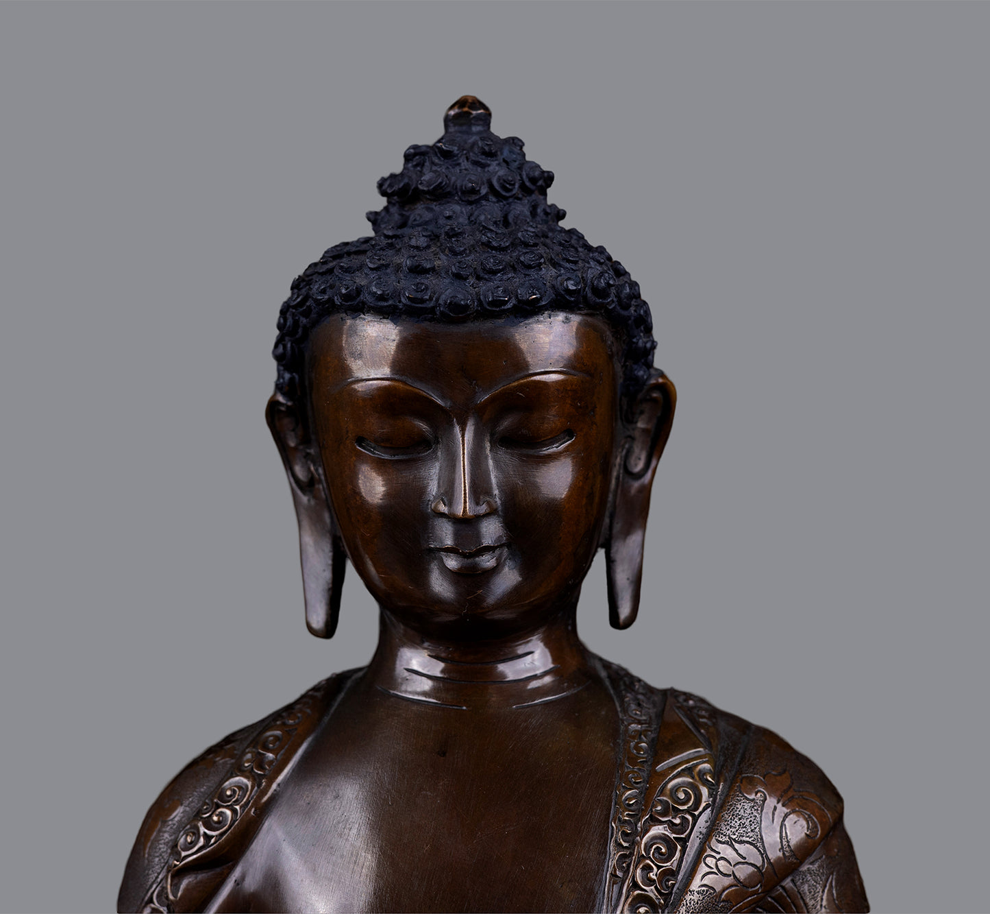 Tibetan Buddhism Lord Amitabha Buddha Pure Bronze Oxide Handmade Statue Sculpture Figure Nepal free