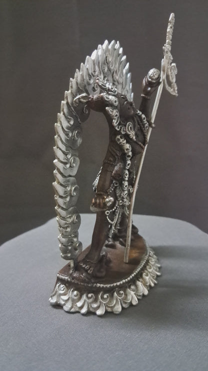 Tibetan Buddhism Goddess Vajra Yogini Dakini Silver Oxide Copper Statue Sculpture Figure Nepal free